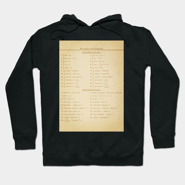 Derivatives And Integrals Hoodie by ScienceCorner